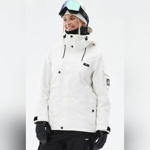 Adept W Snowboard Jacket Women Old WhiteWomen's White Waterproof Jacket Size XS